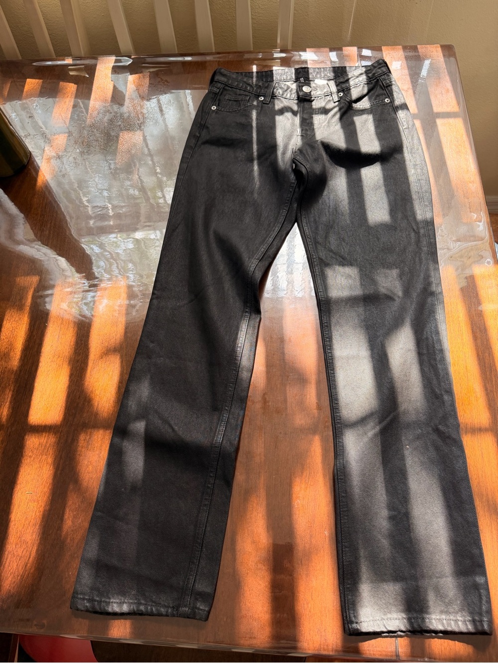 H&M Straight Leg Jeans in Black